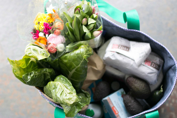 Große Einkaufstasche Markttasche selber nähen