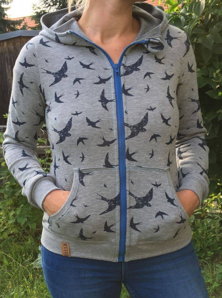 Lady Sky, Sweatjacke, Schnittmuster