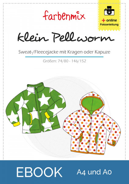 Klein Pellworm Jacken Schnittmuster für Sweat oder Fleece