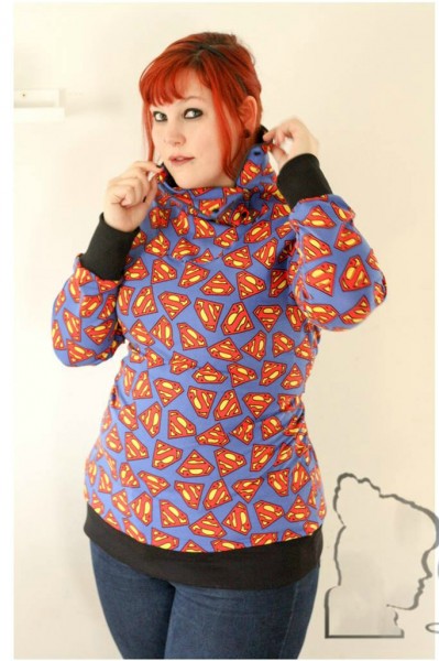 Big Lady Serena, Damenhoodie, Schnittmuster