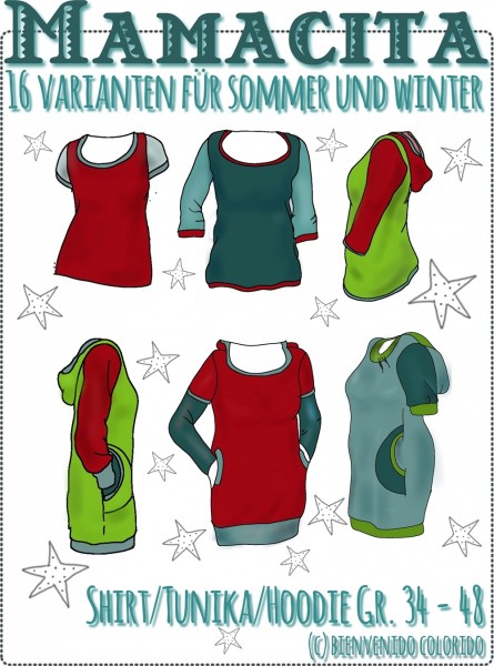 PDF-Schnittmuster "Mamacita" von Bienvenido Colorido