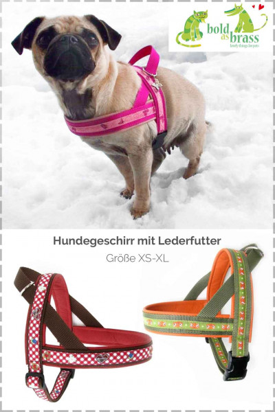 Nähanleitung für ein Hundegeschirr Gr. XS-XL