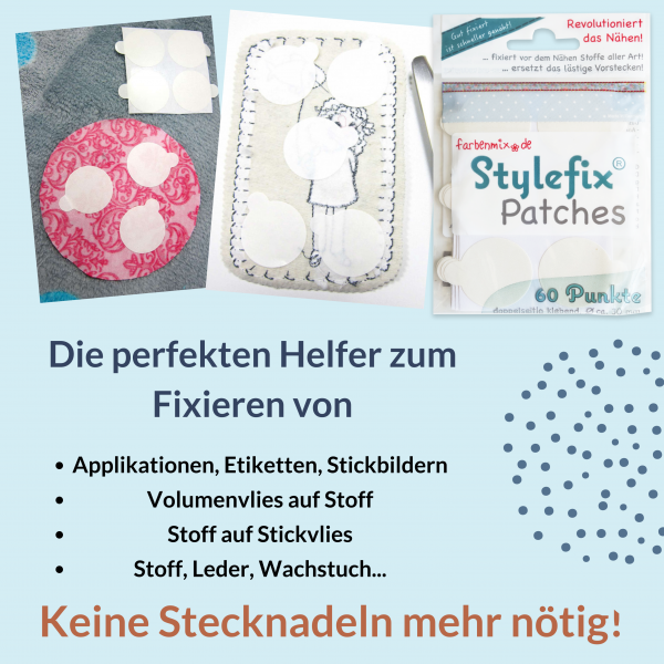 Stylefix-Patches, 60 Stück, ca. 30 mm Durchmesser