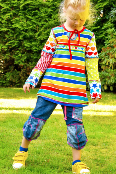 Kinder Langarmshirt Schnittmuster "Antonia" von Glitzerblume & Farbenmix