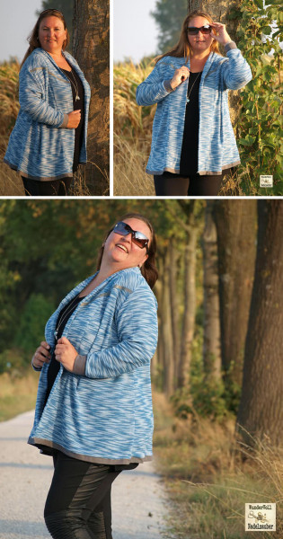 Ana XL, Damen-Strickjacke, Schnittmuster