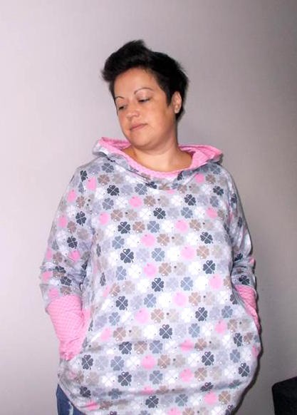 Graziela Kapuzenpulli mit Kleeblättern