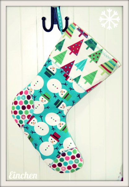 Süßer Nikolausstiefel aus Nähanleitung