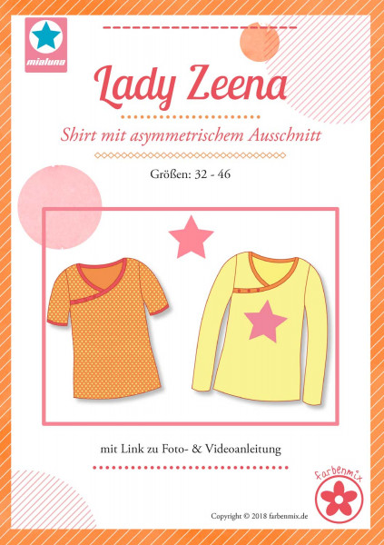 Schnittmuster Cover "Lady Zeena" von miaLuna