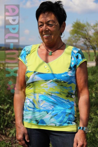 Lady Carolyn, Damenshirt mit Einsatz, Schnittmuster