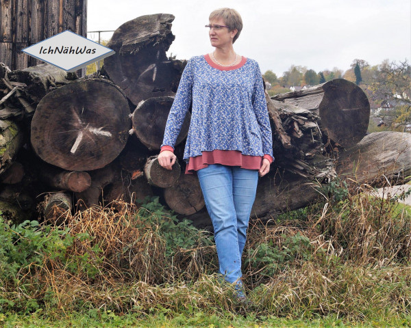 Lady Fleur, Damenshirt, miaLuna Schnittmuster