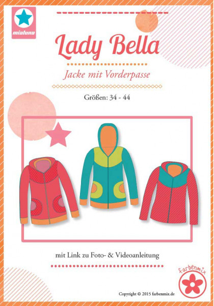 "Lady Bella" Papierschnittmuster Gr. 34-44 MiaLuna/Farbenmix