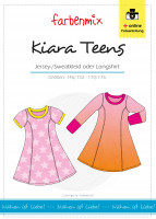 Papierschnittmuster "Kiara" Teenager Kleid aus Jersey/Sweat