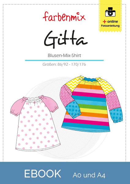 GITTA, Blusenshirt, Schnittmuster