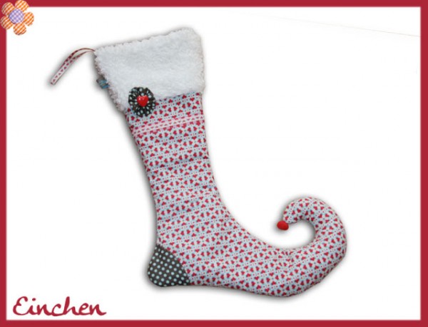 Nähanleitung Nikolausstiefel spitz