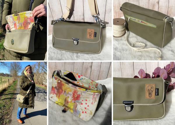 Umhängetasche Idde Schnittmuster Ebook von Puschenhexe