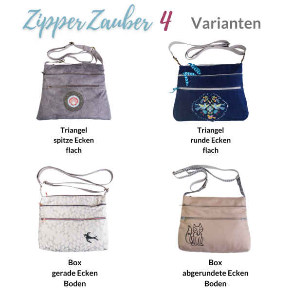 ZipperZauber, Umhängetasche mit und ohne Reißverschlüssen, EBOOK