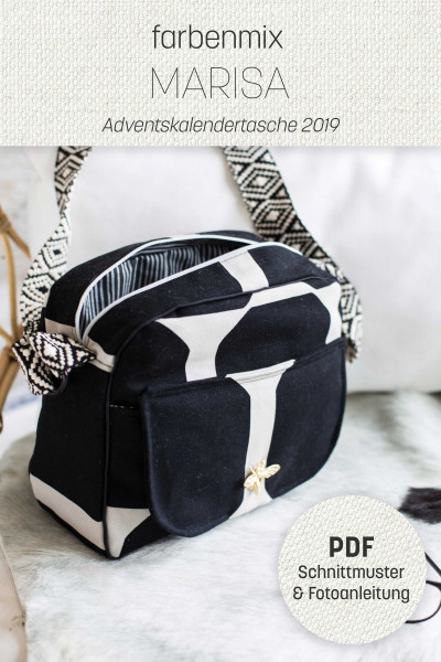 PDF Schnittmuster Umhängetasche Ebook "Marisa" zum Downloaden