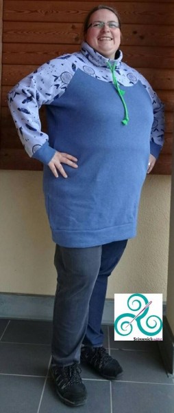 Nähanleitung Hoodie in Plus Size Größe