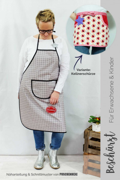 Schürze Schnittmuster mit Nähanleitung - Ebook als PDF zum Downloaden