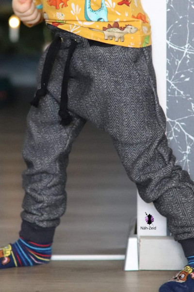 Schnittmuster Checkerhose Klimperklein in schmaler Passform Gr. 44-104