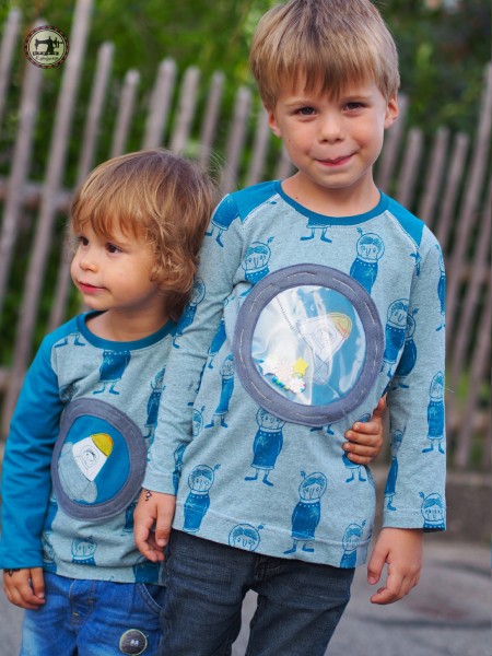 Kindershirts mit Bullaugenappli nähen
