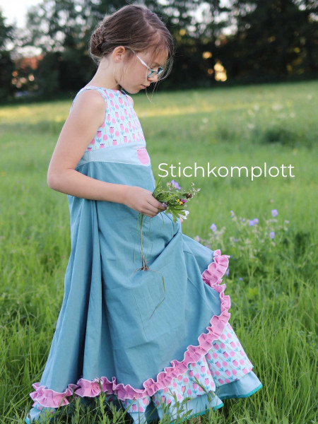 UNIQUE, Festtagskleid, Schnittmuster