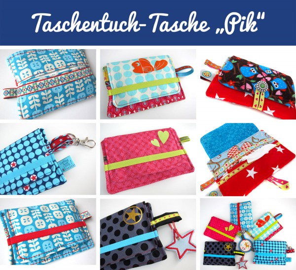 Taschentuchtasche Schnittmuster farbenmix