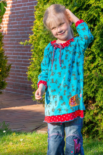 GITTA, Blusenshirt, Schnittmuster