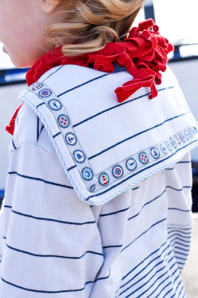 Kindershirt mit Matrosenkragen nähen