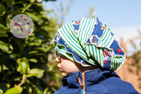 Mia's Tullelue, Beanie für Kinder mit Downsyndrom, Schnittmuster