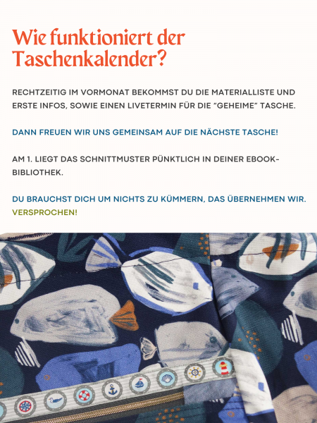 Taschenkalender 2025, Sei dabei!