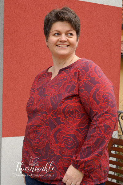 Damen Shirtbluse "Luna XL" Plus-Size-Schnittmuster farbenmix