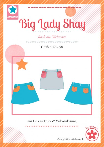 Plus Size Rock Schnittmuster "Big Lady Shay"