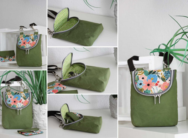 PDF Schnittmuster Umhängetasche Crossbodybag Lise von Puschenhexe