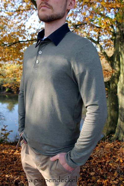 Langarm Poloshirt für Herren nähen