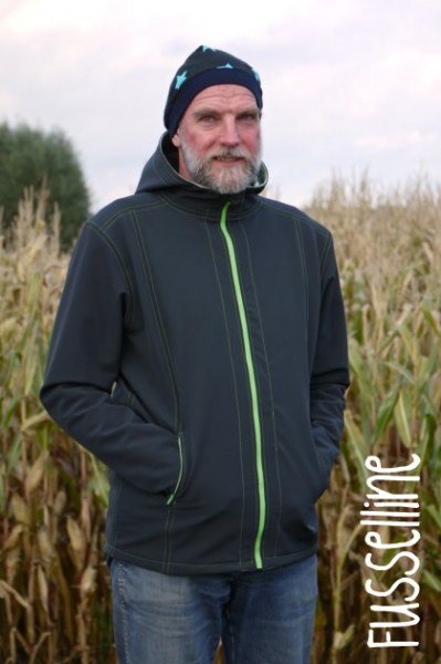 Nähanleitung Herrensoftshelljacke