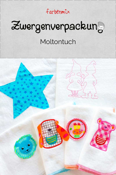 Moltontücher nähen - Kostenlose Nähanleitung von farbenmix