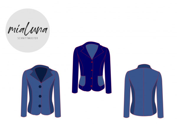 Lady Grace, Sweatblazer, Schnittmuster