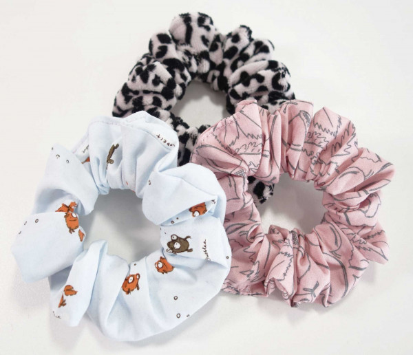Scrunchies, Haargummi Nähanleitung zum Downloaden