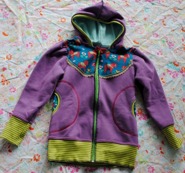 Bella, Mädchen-Sweatjacke, Schnittmuster