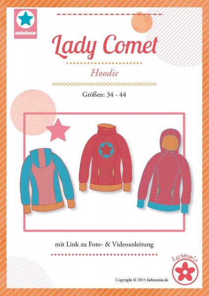 Lady Comet Hoodie Schnittmuster von Mialuna