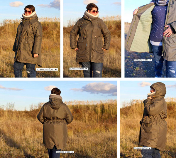 Damen-Parka in großen Größen nähen