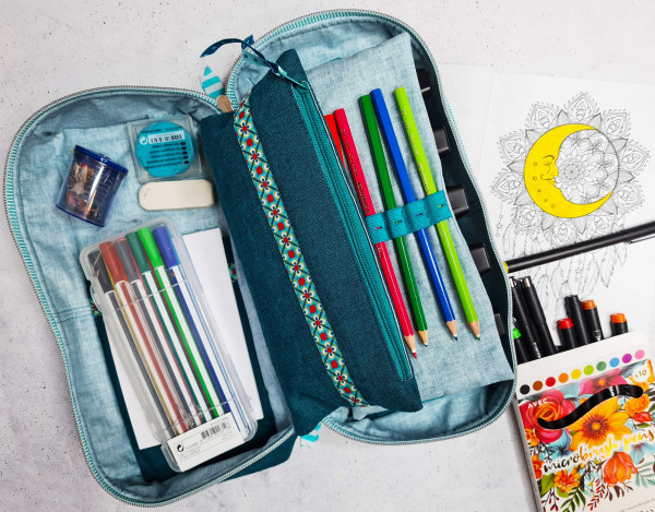 Auch für Schule und Büro, Stifte immer griffbereit, Organizerebook