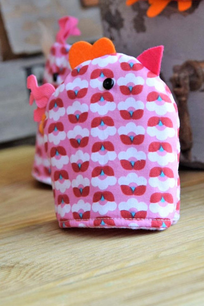 Süße Eierwärmer nähen "Kükenbande" von heidewitzka