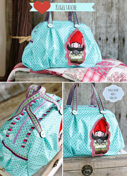 Kugeltasche vom Taschenspieler 2, genäht von Frühstück bei Emma