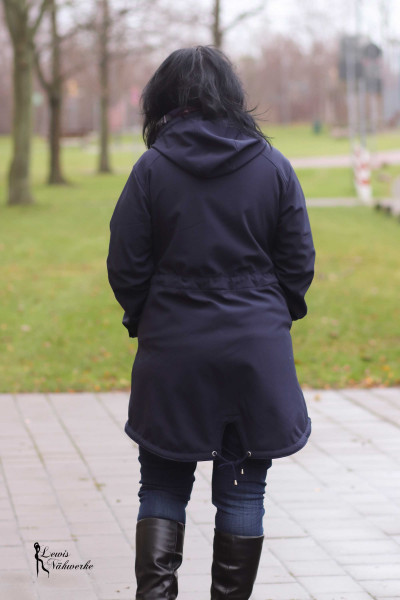 Big Lady Cadiz, Plus-Size-Softshelljacke Parka, Schnittmuster