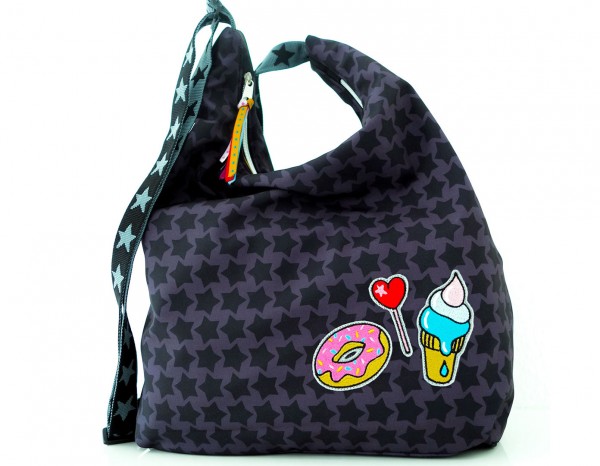 Große Umhängetaschetasche aus Softshell nähen