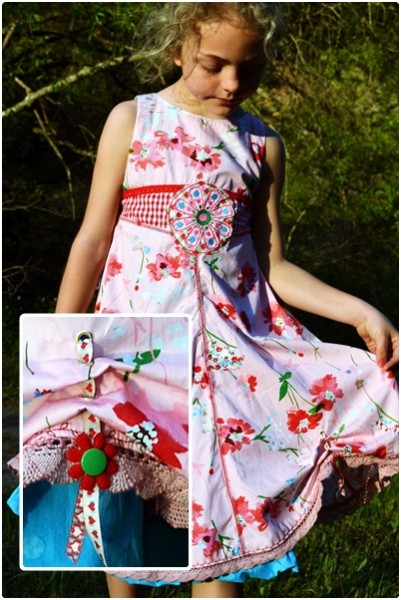 UNIQUE, Festtagskleid, Schnittmuster