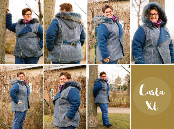 Carla XL Plus-Size-Jacke, Schnittmuster