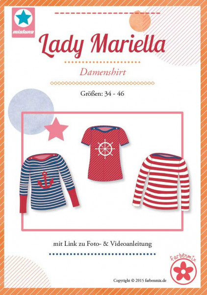 Papierschnittmuster Lady Mariella Gr. 34-46 von mialuna